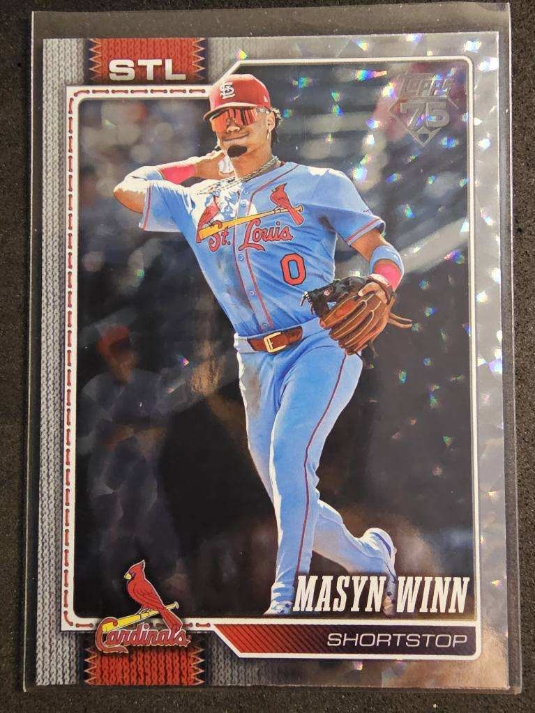 2026 Topps Series 2 – Masyn Winn [Silver Crackle Foil] #526 Cardinals