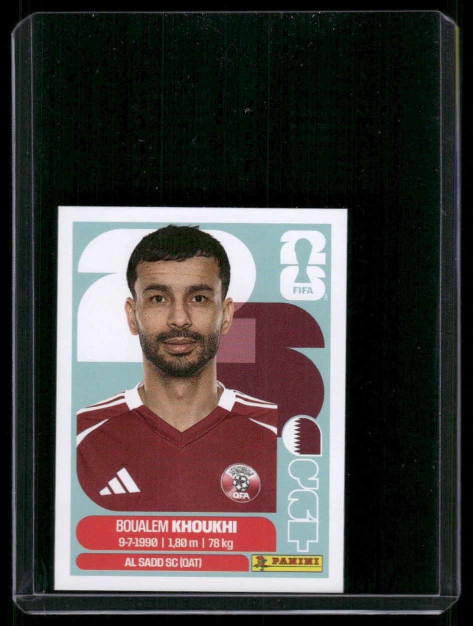 Boualem Khoukhi 2026 Panini FIFA World Cup Sticker #QAT 6
