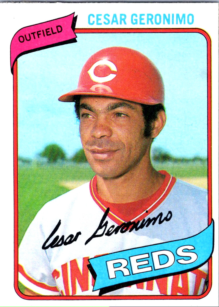 1980 Topps #475 Cesar Geronimo Cincinnati Reds NM
