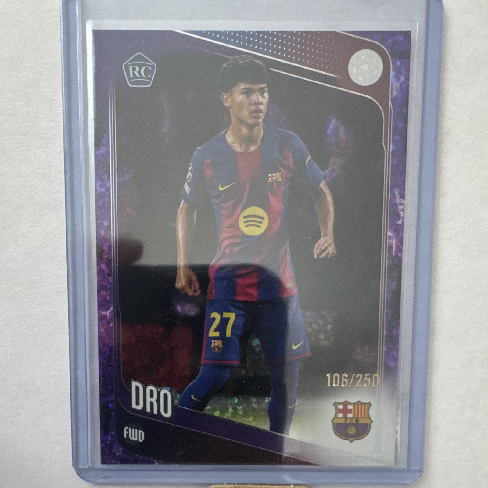 Topps 2025-26 UEFA Club Competitions Dro FC Barcelona #111 RC /250