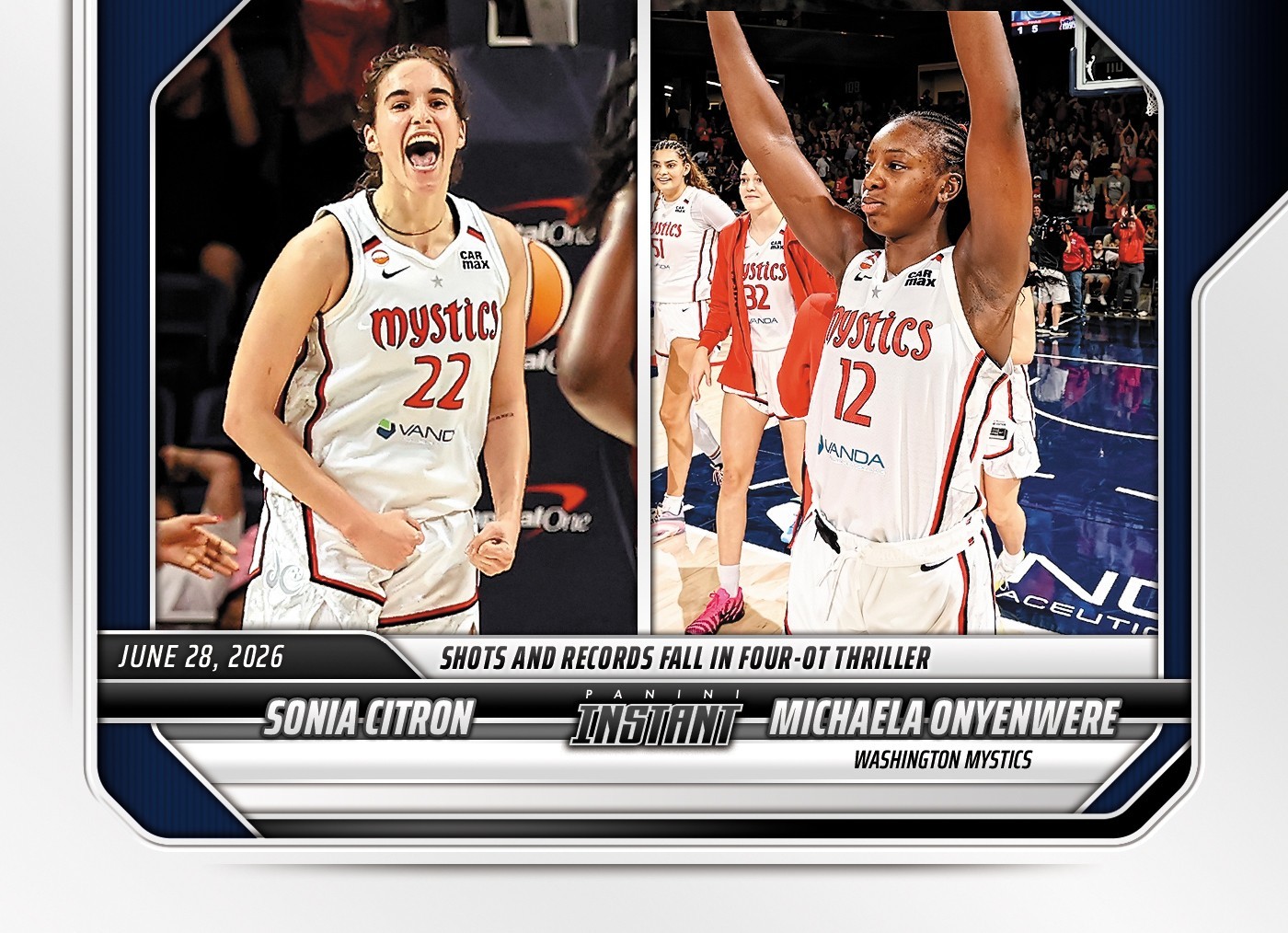 2026 Panini Instant WNBA #201 Sonia Citron Onyenwere Washington Mystics PRESALE