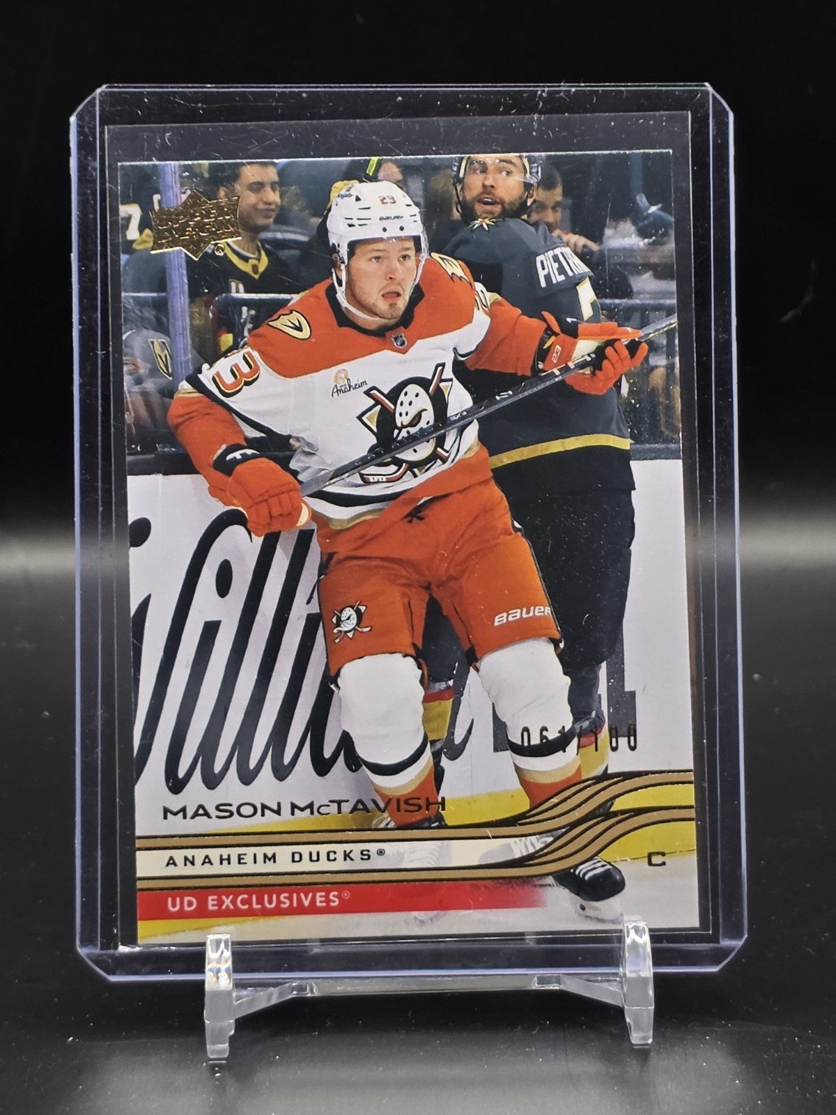 2025-26 Upper Deck MASON MCTAVISH UD Exclusives /100 Anaheim Ducks #1