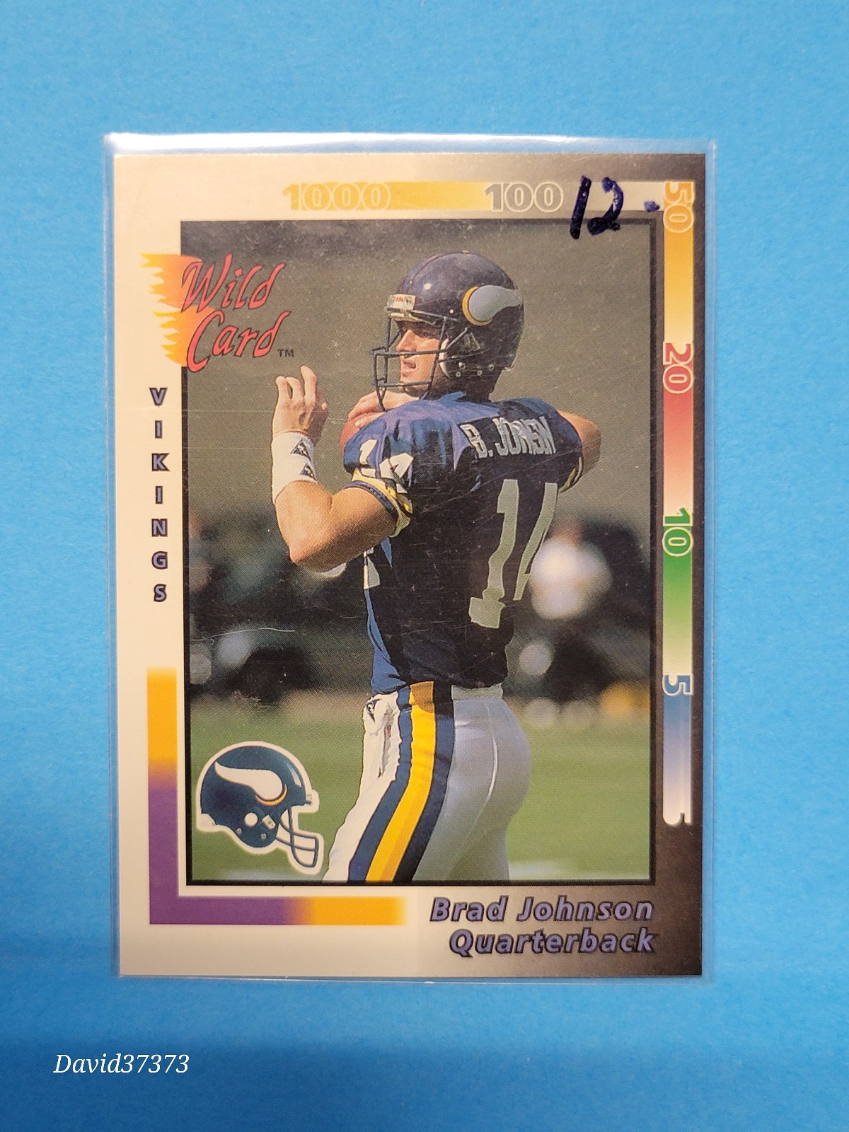 1992 Wild Card – Brad Johnson #427 (RC) Super Bowl Champion