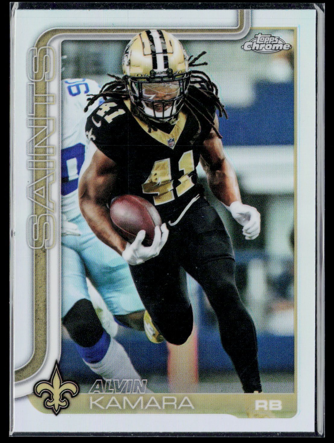 2025 Topps Chrome ALVIN KAMARA Refractor #215 New Orleans Saints