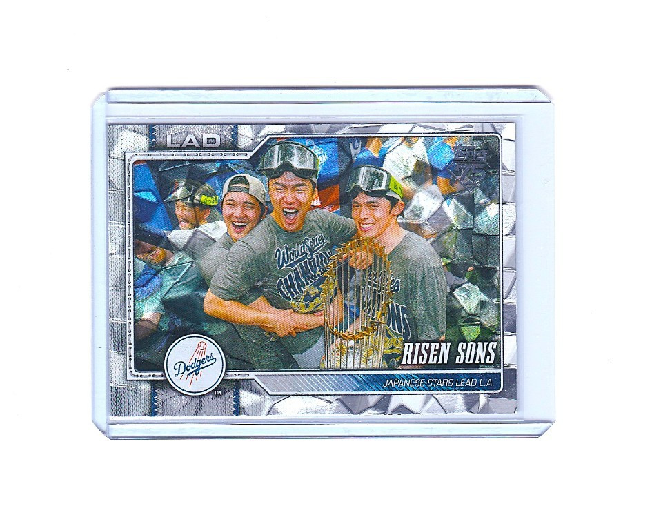 Ohtani Yamamoto Sasaki Topps 2026 Cracked Ice Japanese Stars #642 Risen Sons