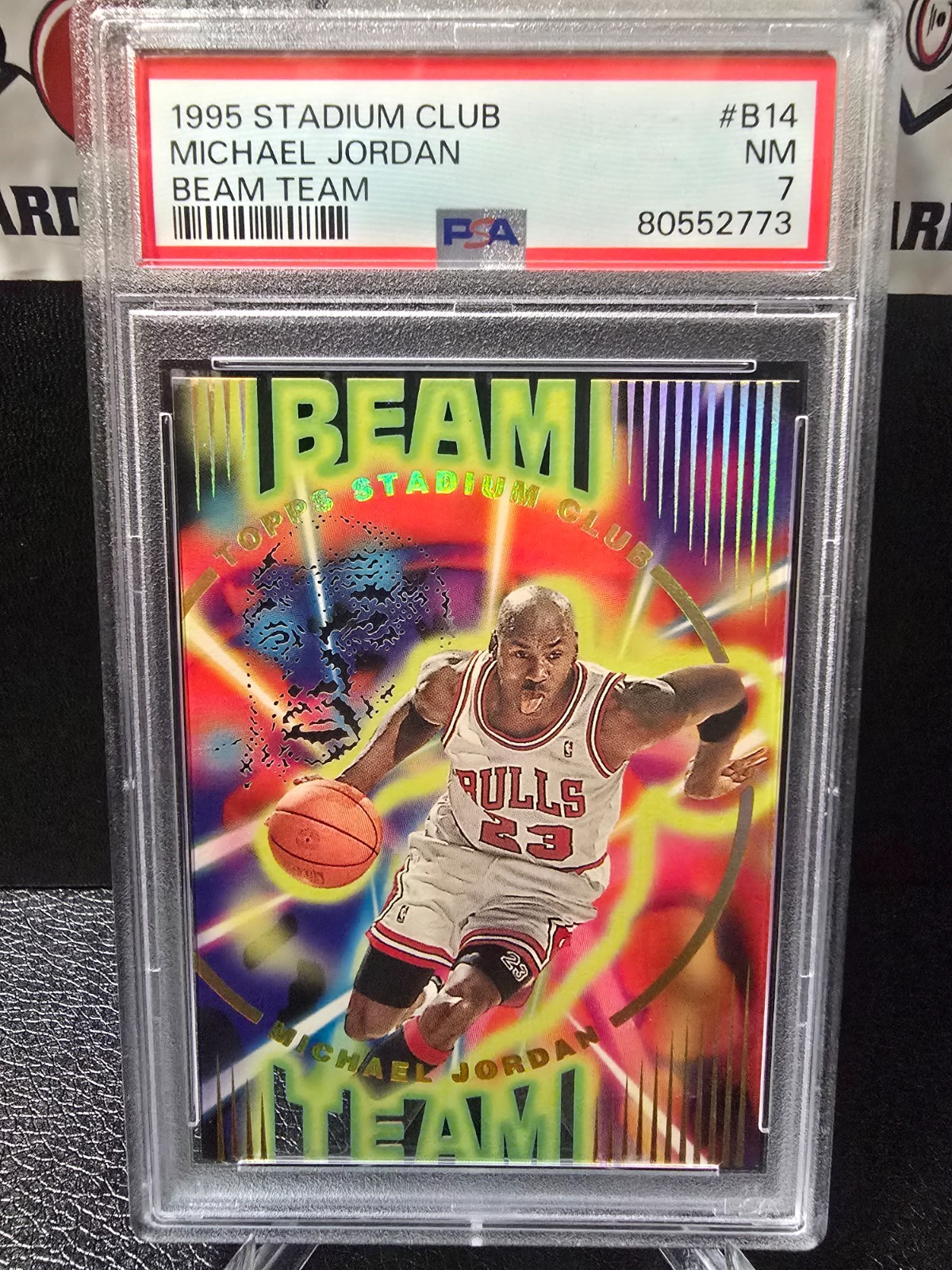 1995 Stadium Club Beam Team MICHAEL JORDAN #B14 PSA 7