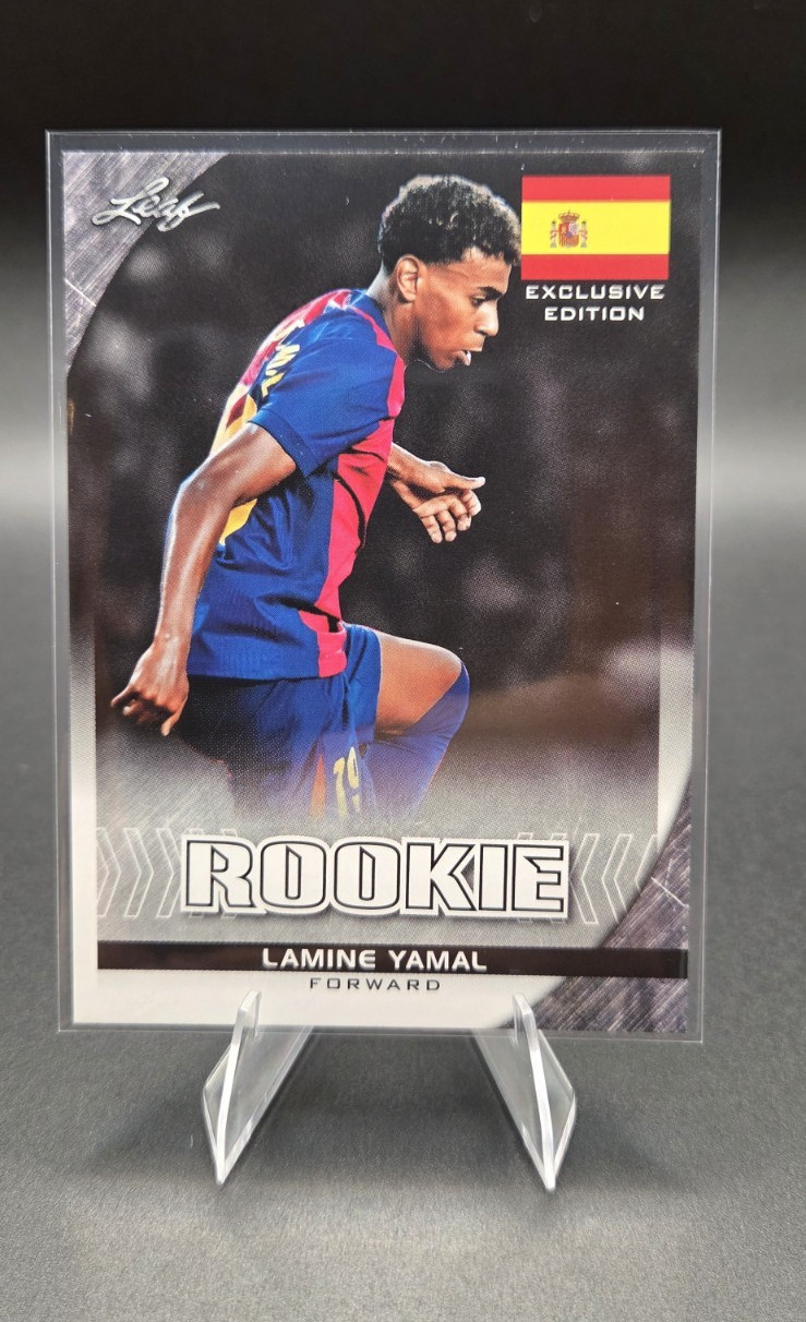 Lamine Yamal 2024 Leaf Exclusive Edition Rookie RC #FL-06 Spain Flag Insert SP