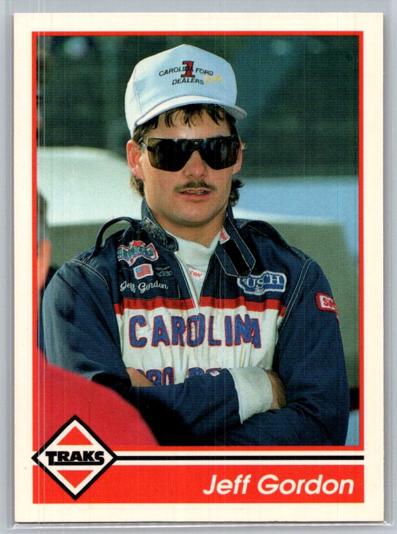1992 Traks Racing #101 Jeff Gordon – VG – Bill Davis Racing