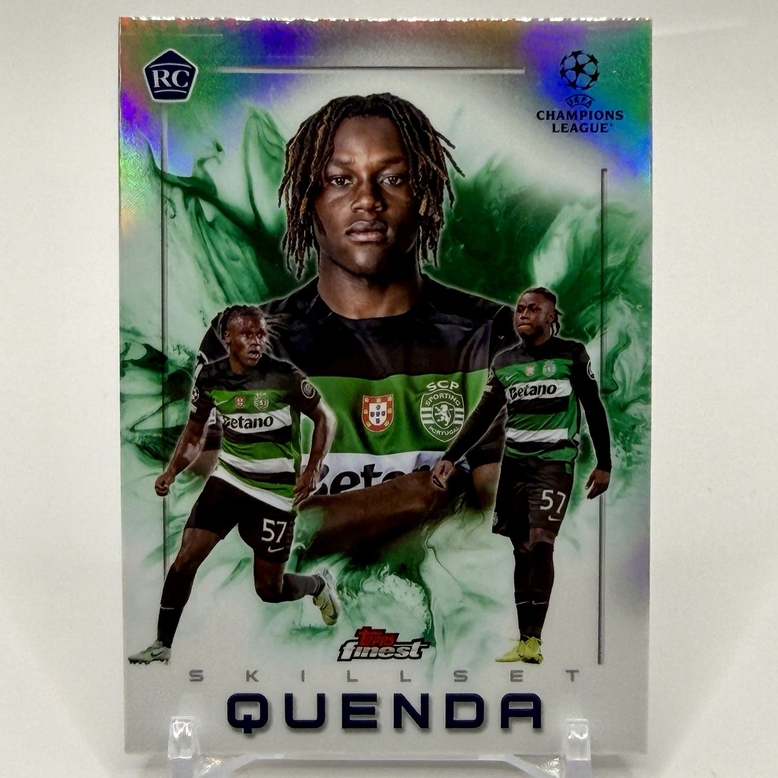 2024-25 Topps Finest UEFA #SK-6 Geovany Quenda Skillset Refractor RC C
