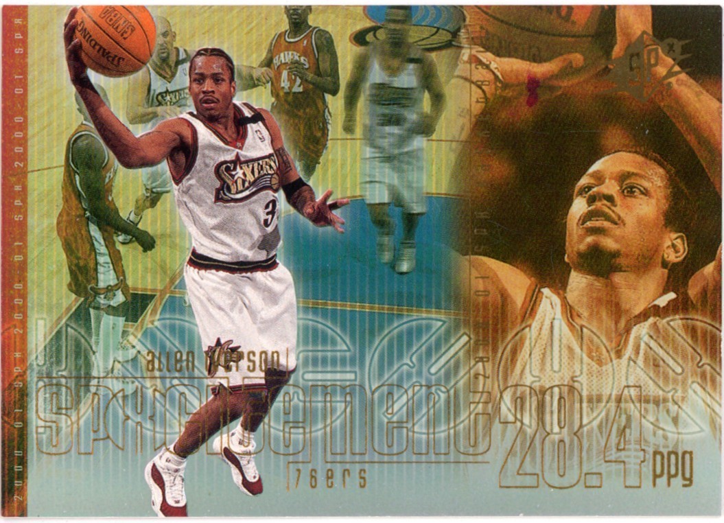 2000-01 UPPER DECK SPXCITEMENT ALLEN IVERSON #S8 76ERS