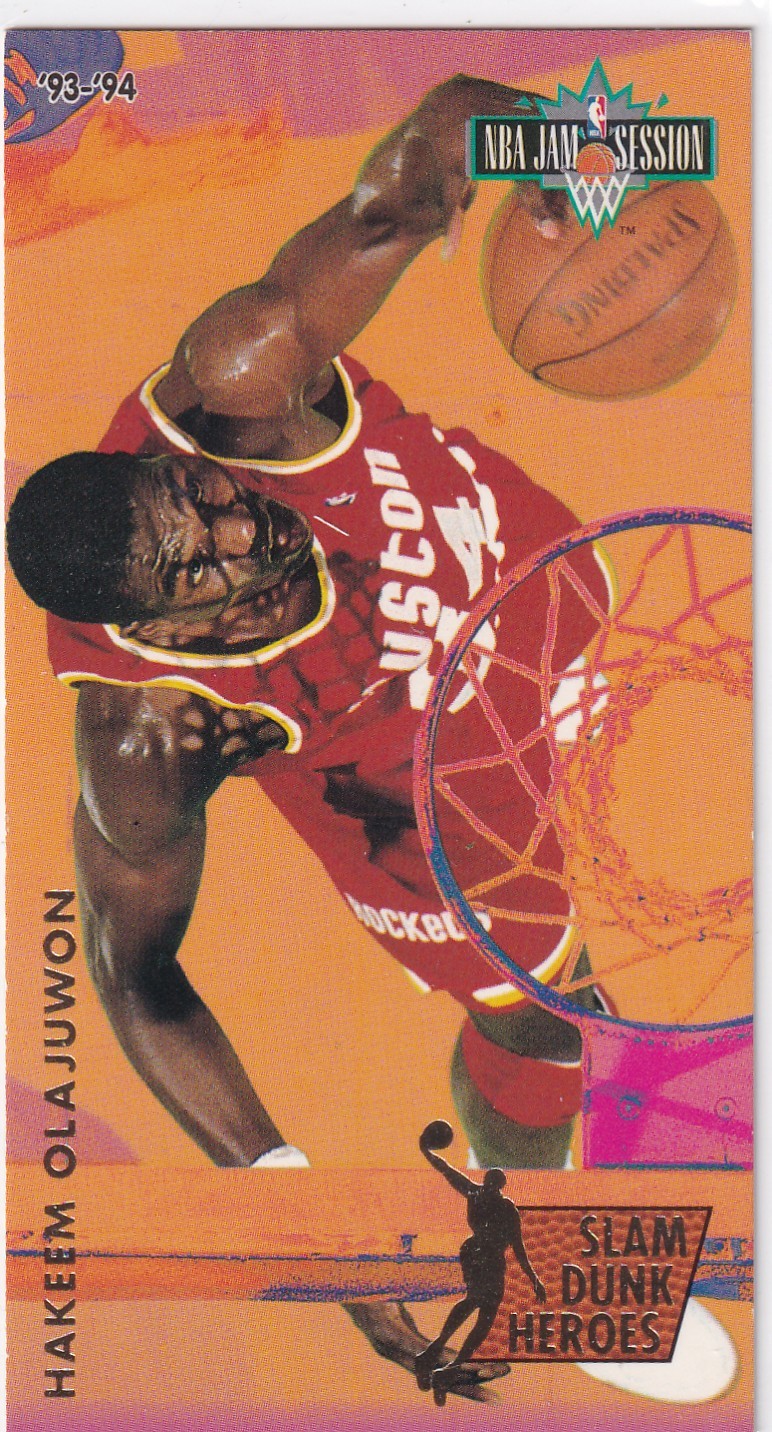 1993 FLEER #6 HAKEEM OLAJUWON JAM SESSION TALL- HOUSTON ROCKETS