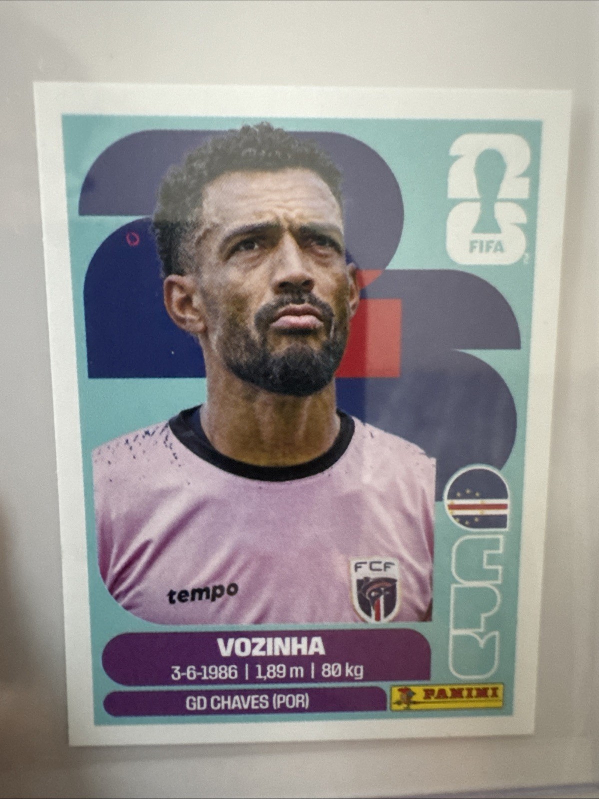 2026 Panini FIFA World Cup Vozinha CPV2 Sticker Cape Verde