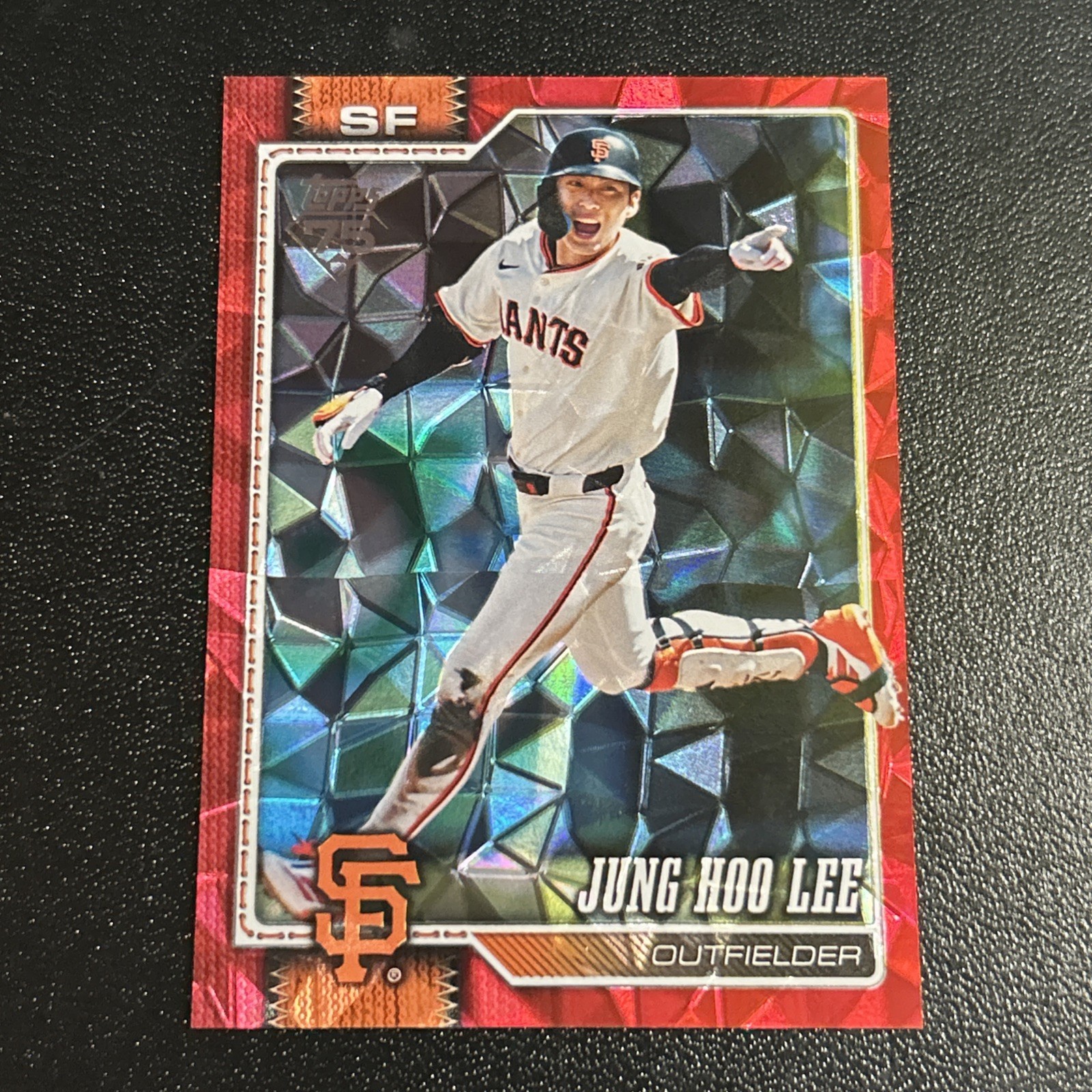 2026 Topps Series 2 Jung Hoo Lee Red Diamante Foil 1/5 Nice Card!