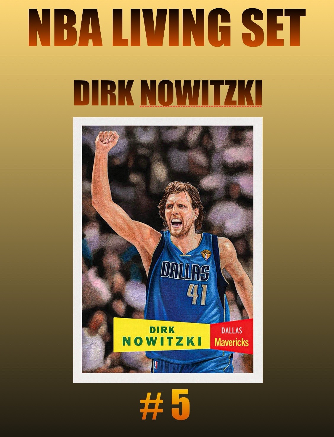 💥DIRK NOWITZKI💥 2025-26 Topps NBA LIVING SET Card #5 Dallas Mavericks