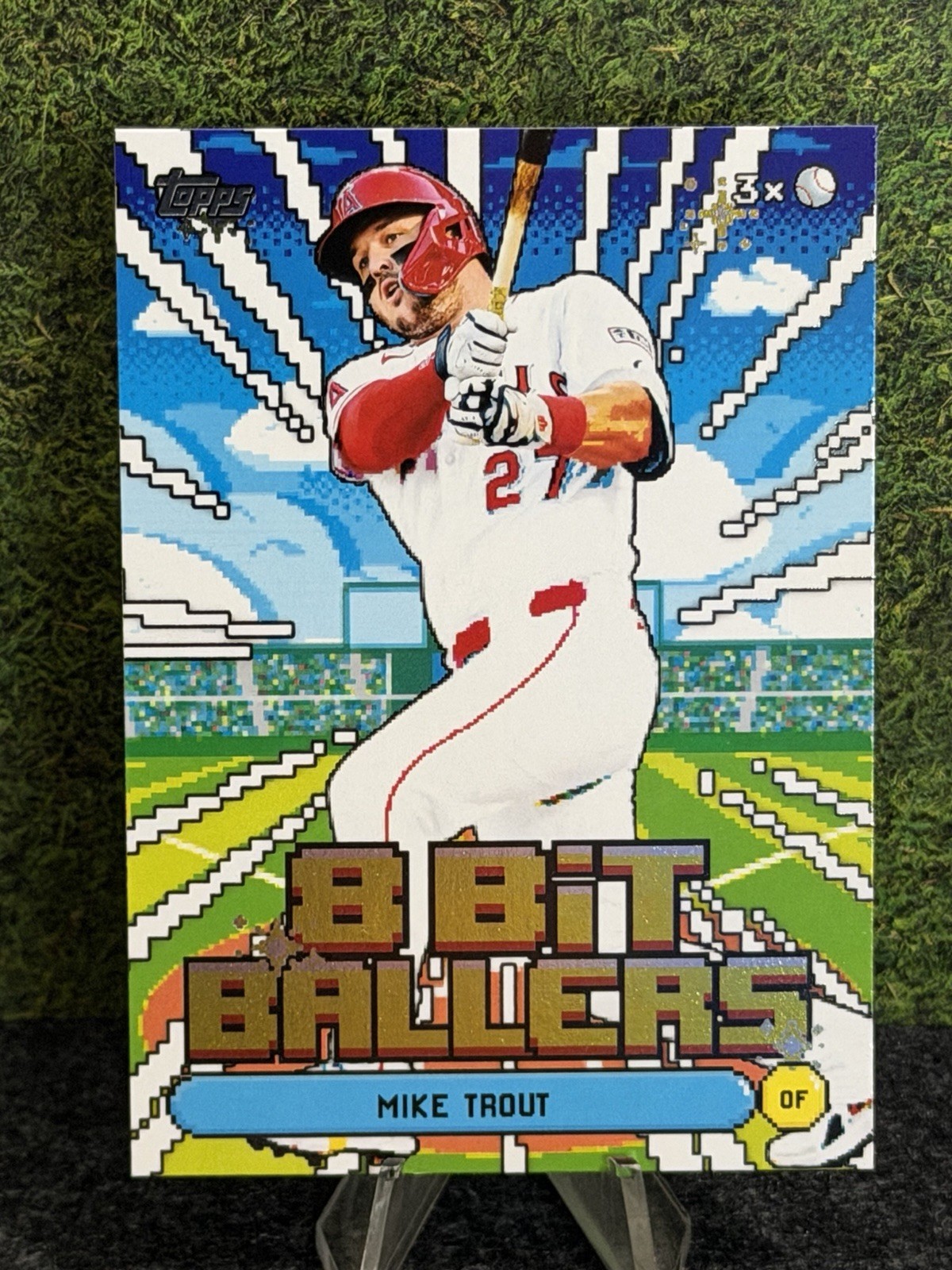 2026 Topps Series 1 8 Bit Ballers #8B-8 Mike Trout Los Angeles Angels Insert 💎