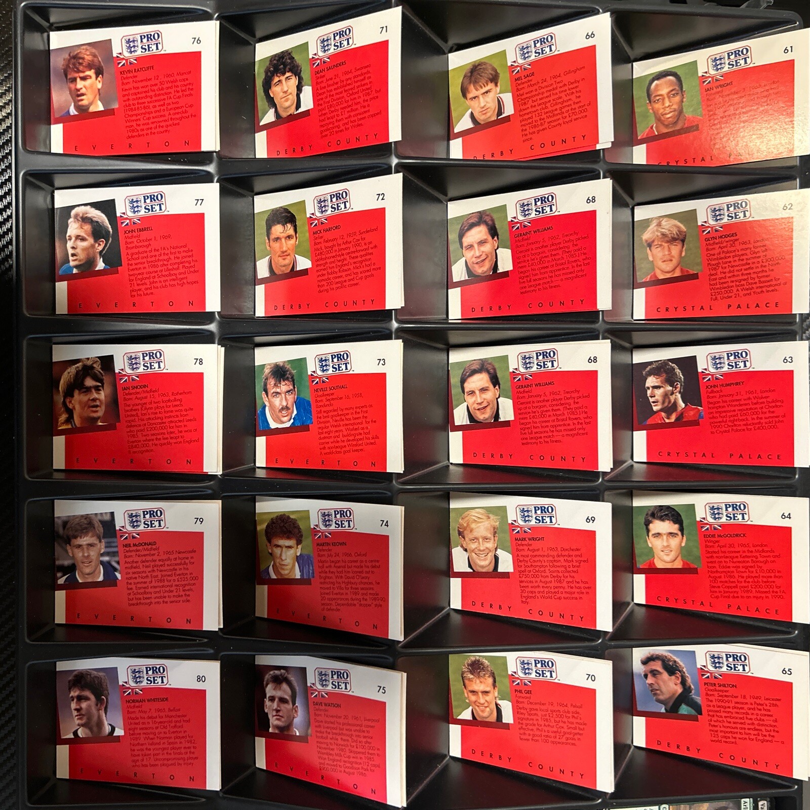 1990-91 Pro Set EPL English League Soccer Cards YOU PICK 1-199