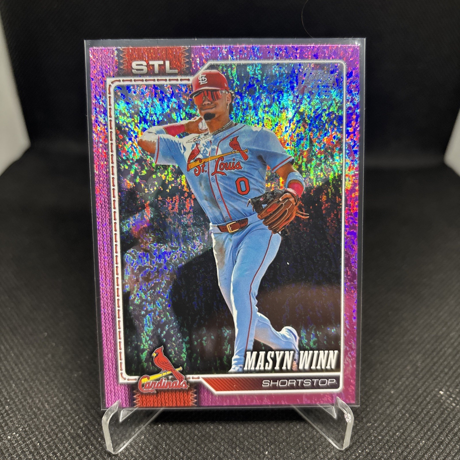 2026 Topps Series 2 Masyn Winn #526 Pink Holo Foil St. Louis Cardinals