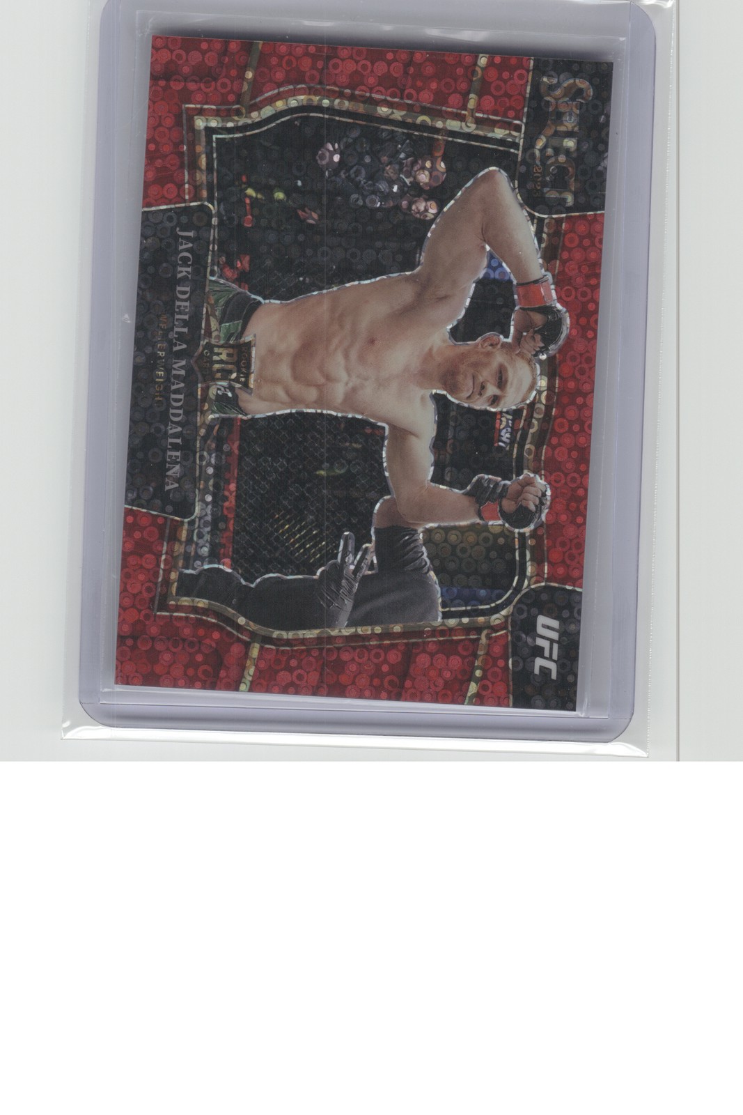 2023 Panini Select UFC #280 Jack Della Maddalena Red Disco Prizms #/99 B30R3C66