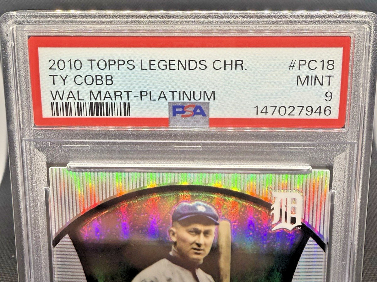 2010 Topps Legends Chrome Ty Cobb PSA 9 Mint Detroit Tigers Hall of Fame