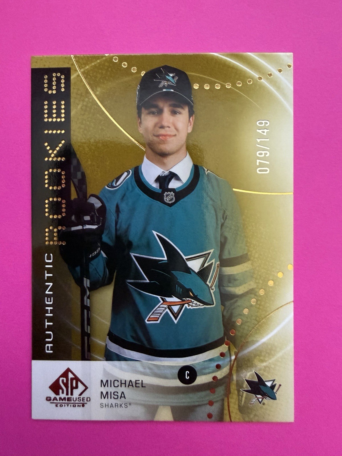 2025 UPPER DECK SP GAME USED #AR-MM MICHAEL MISA AUTHENTIC ROOKIE GOLD RC /149