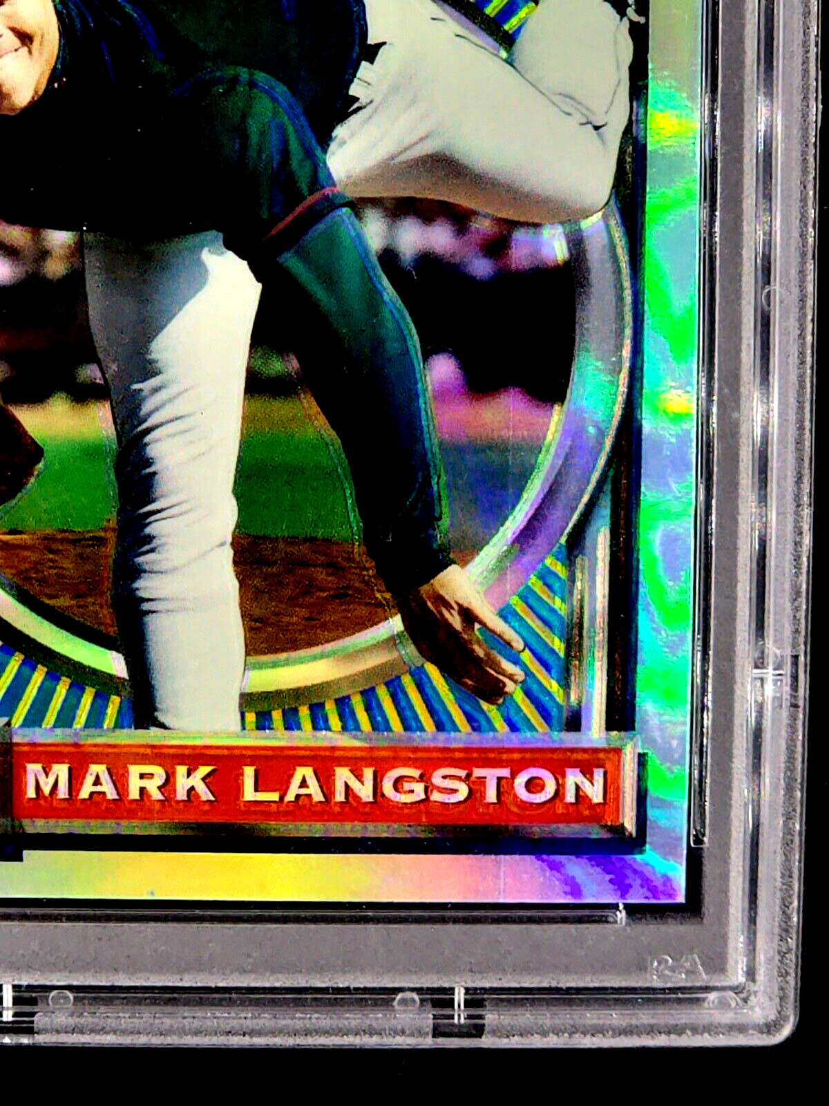 1993 Topps Finest Refractor #82 Mark Langston Angels PSA 8 NM-MT