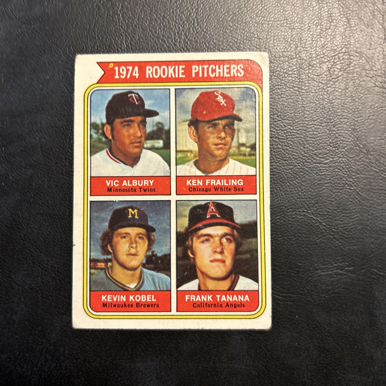 Bfl-2 1974 Topps #605 Frank Tanana Ken Frailing Vic Albury, Kevin Nobel Rookie￼