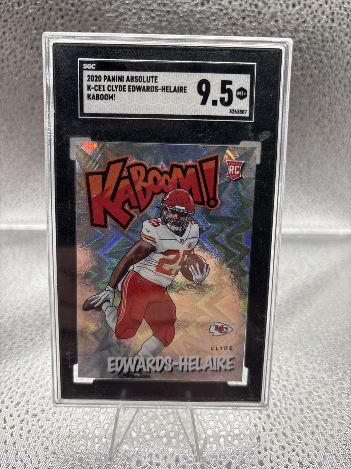 2020 Panini Absolute Kaboom SSP #K-CE2 Clyde Edwards-Helaire RC