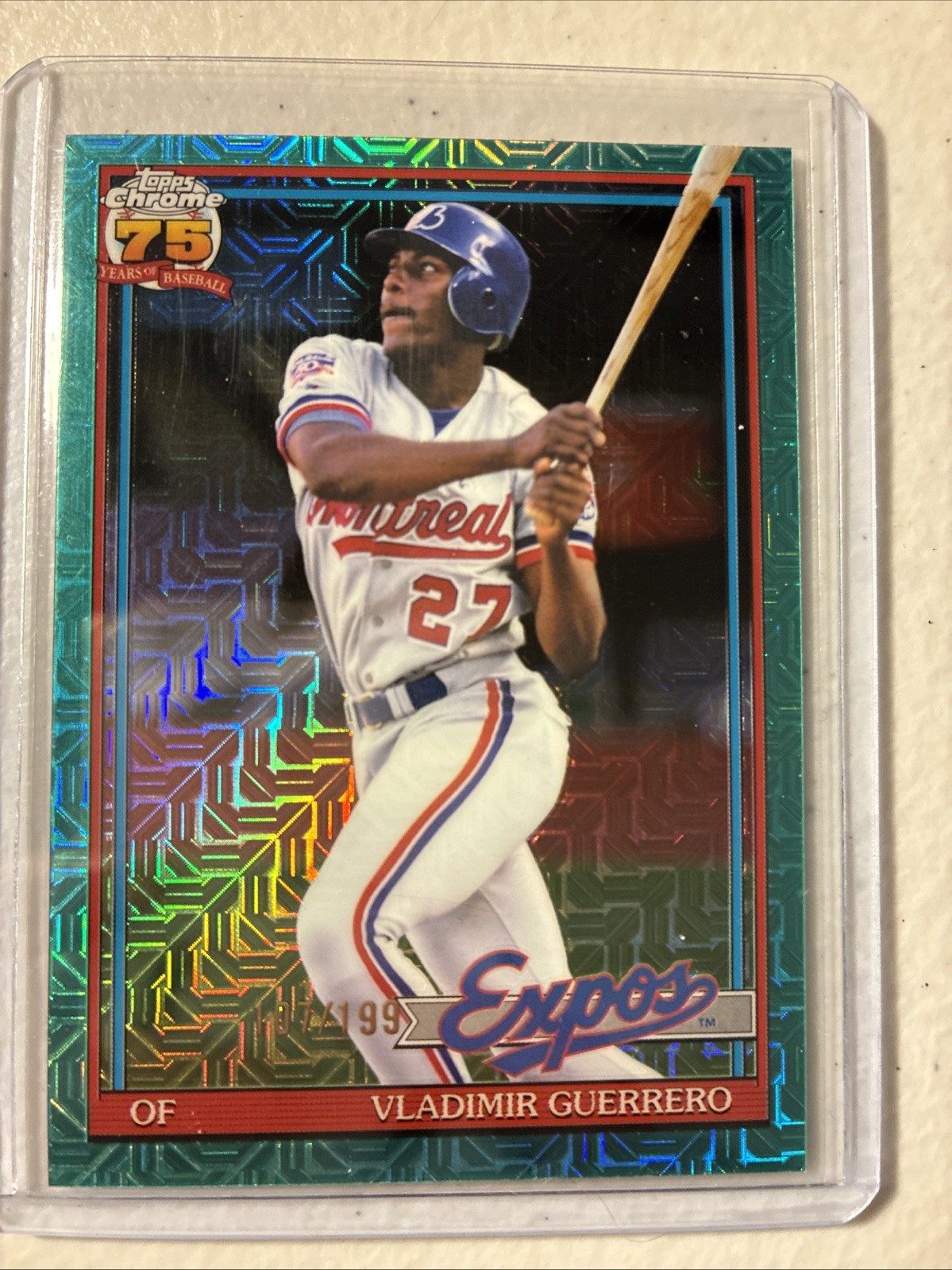 2026 TOPPS SERIES 1 SILVER PACK MOJO Aqua/ 199 VLADIMIR GUERRERO 91c9 Expos 1991
