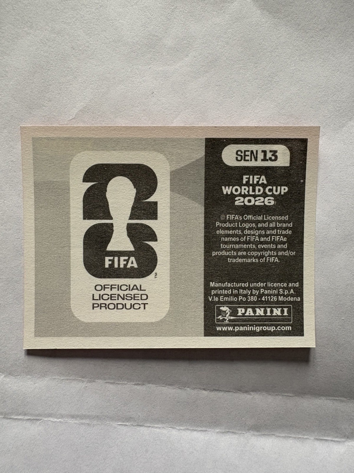Senegal 🇸🇳 Panini 2026 FIFA World Cup SEN 13 Red Parallel
