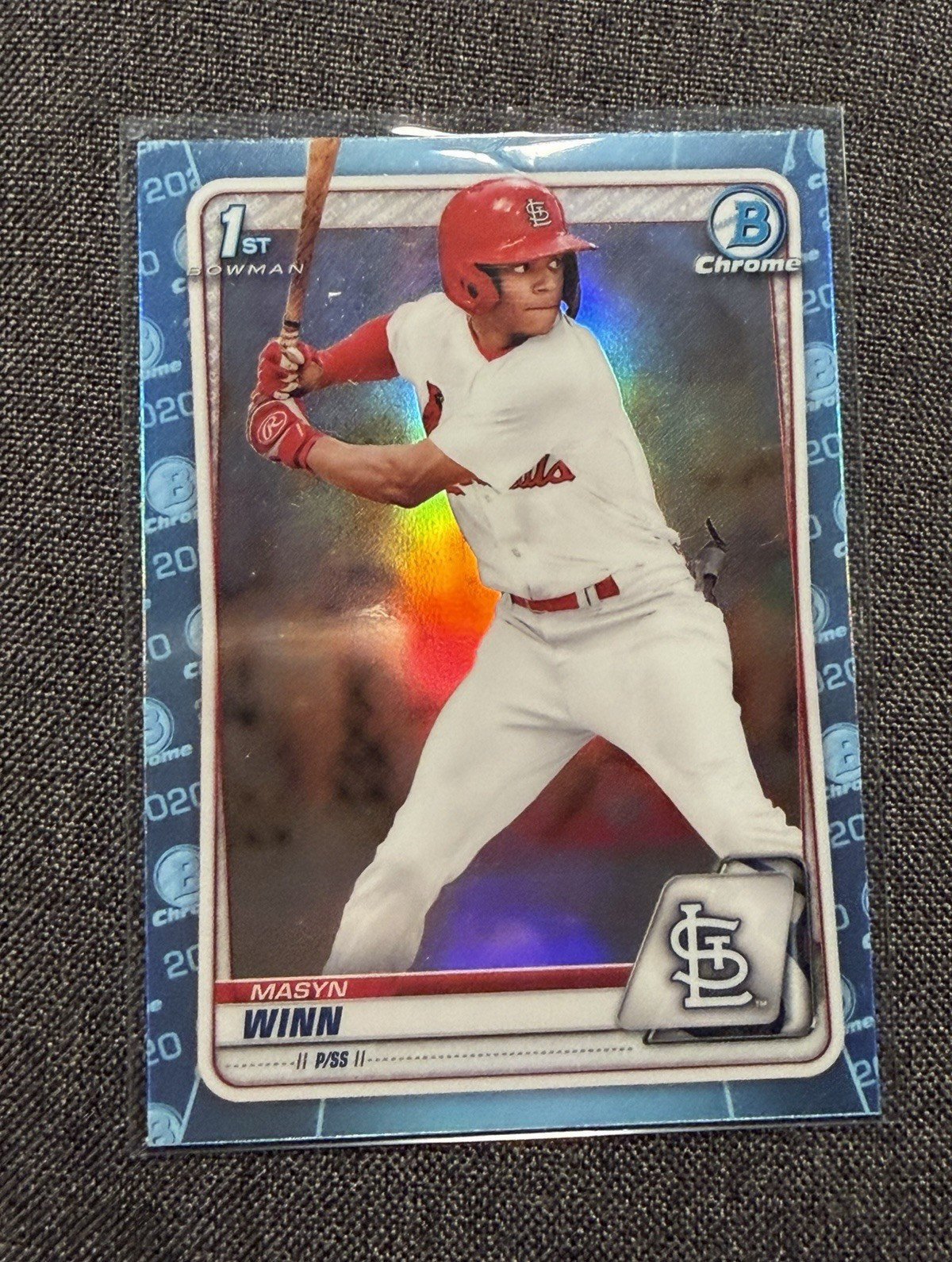 Topps Bowman Draft 2020 Masyn Winn Sky Blue 1st Bowman Chrome #BD-59 Cardinals