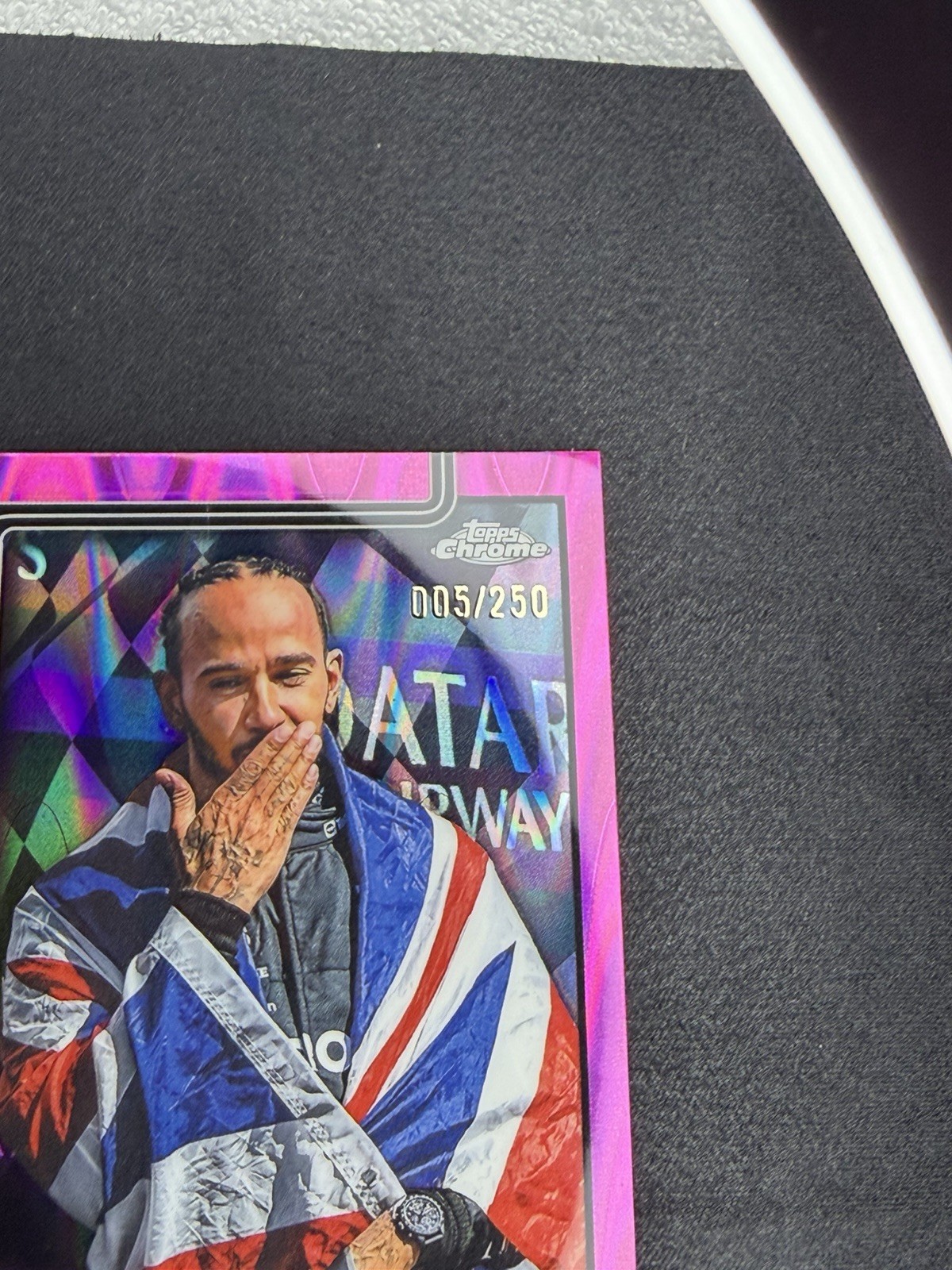 2025 Topps Chrome Formula 1 #133 Lewis Hamilton Pink RayWave Refractor #/250