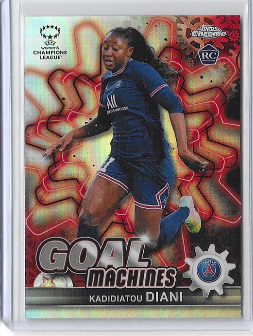 2021-22 Topps Chrome Women’s Soccer Goal Machines #GM-10 Kadidiatou Diani PSG