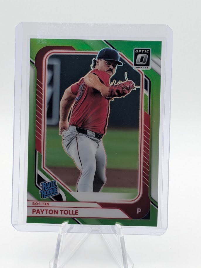 PAYTON TOLLE 2026 DONRUSS OPTIC LIME GREEN PRIZM RATED ROOKIE 043/149 #94