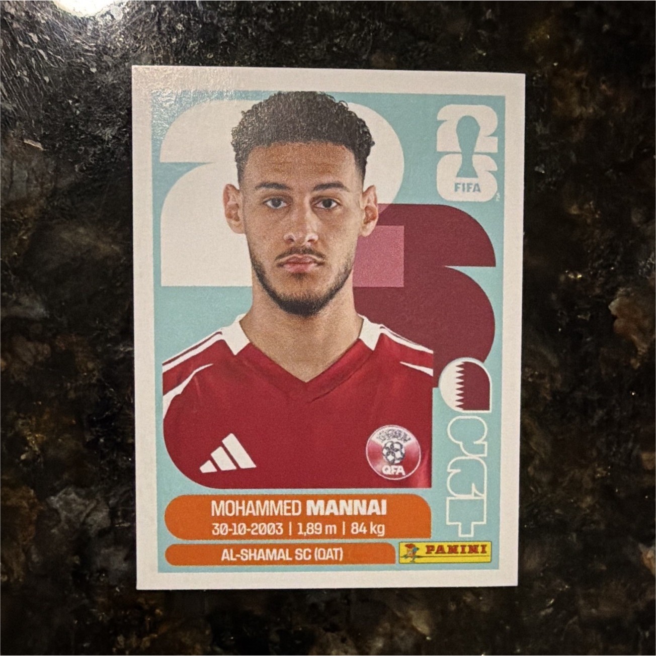 Panini FIFA World Cup 2026 Mohammed Mannai QAT 9 Al-Shamal SC Sticker Card