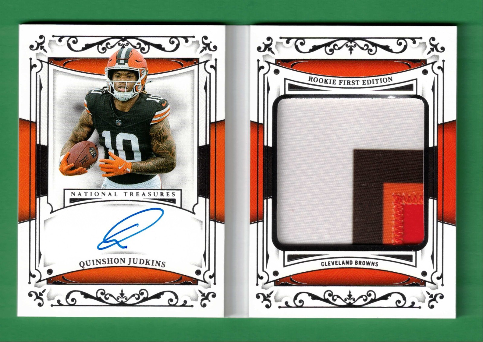 2025 Panini National Treasures QUINSHON JUDKINS Auto Patch Booklet RC 71/99
