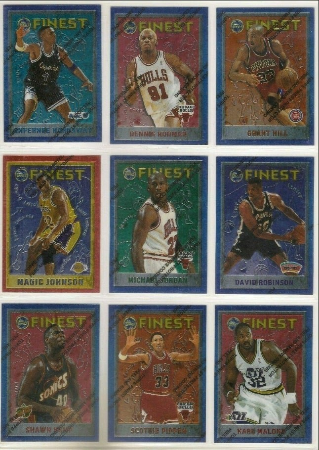 1995-96 Topps Finest NBA Basketball Cards — Choose Your Card!