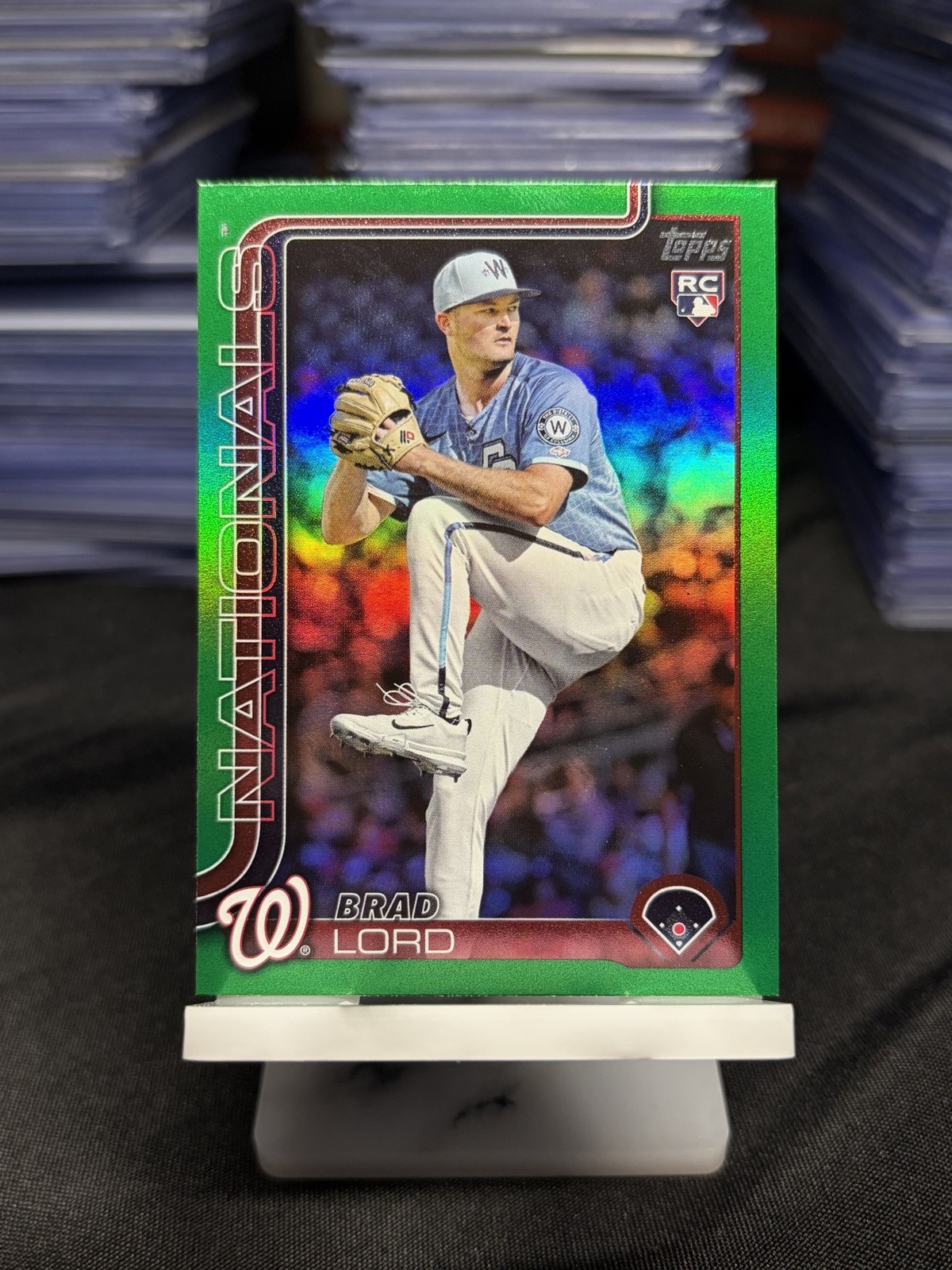 2025 Topps Update Series – Brad Lord #US39 Green Rainbow Foil /99 (RC)