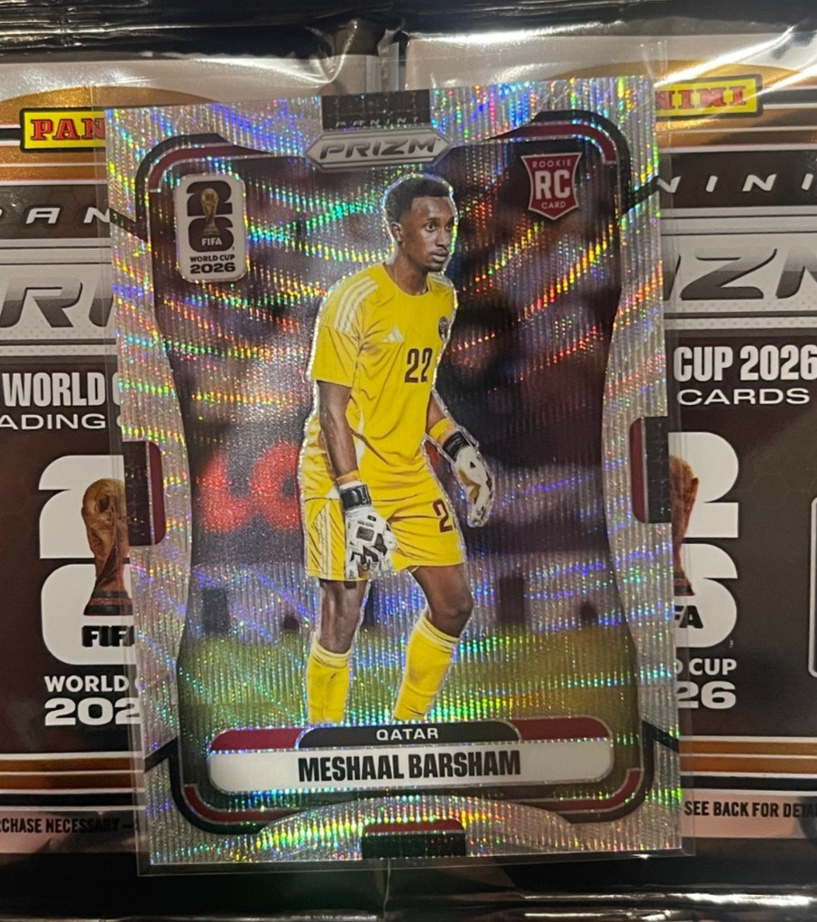 2026 Panini Prizm FIFA World Cup Silver Wave 376 Meshaal Barsham MINT