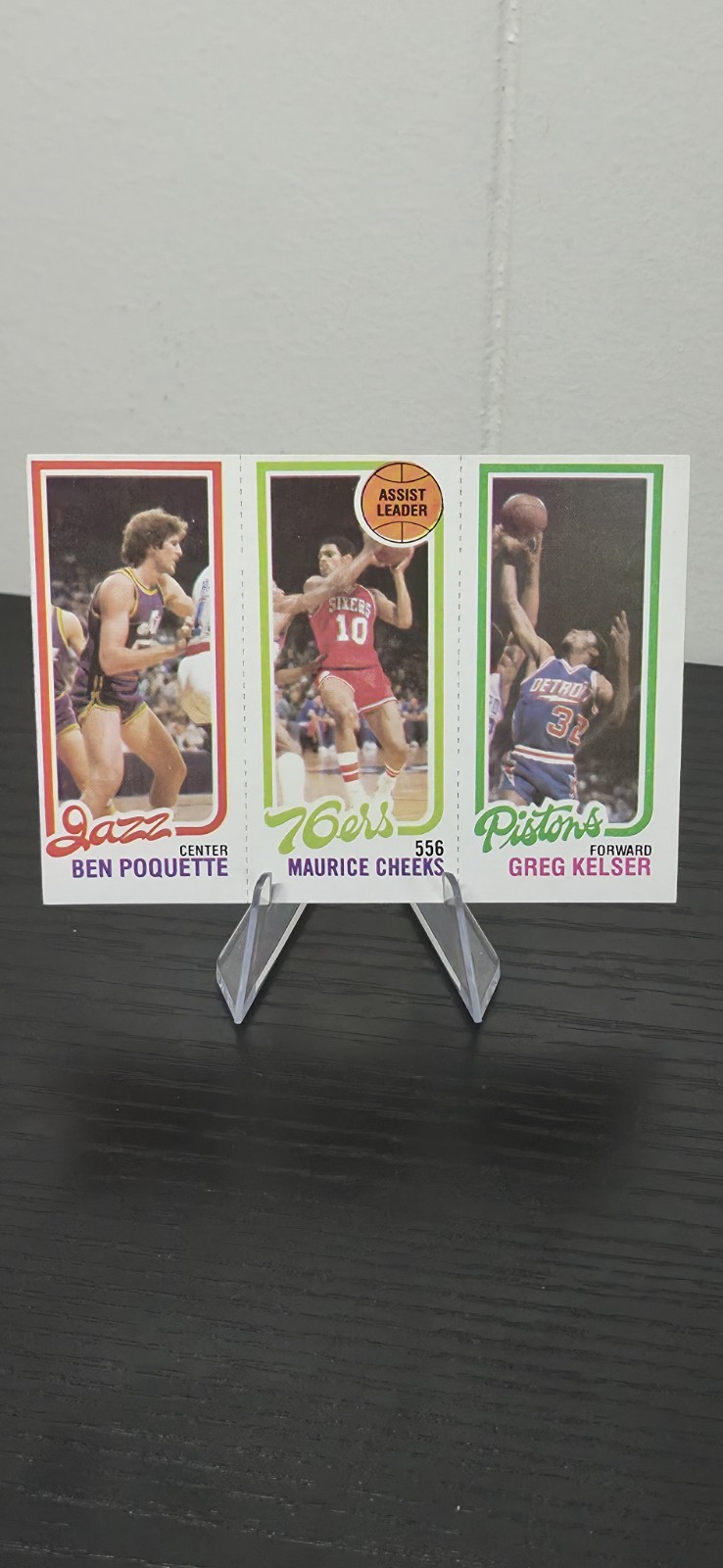 1980-81 Topps – Maurice Cheeks, Ben Poquette, Greg Kelser #87-176-241 (RC)