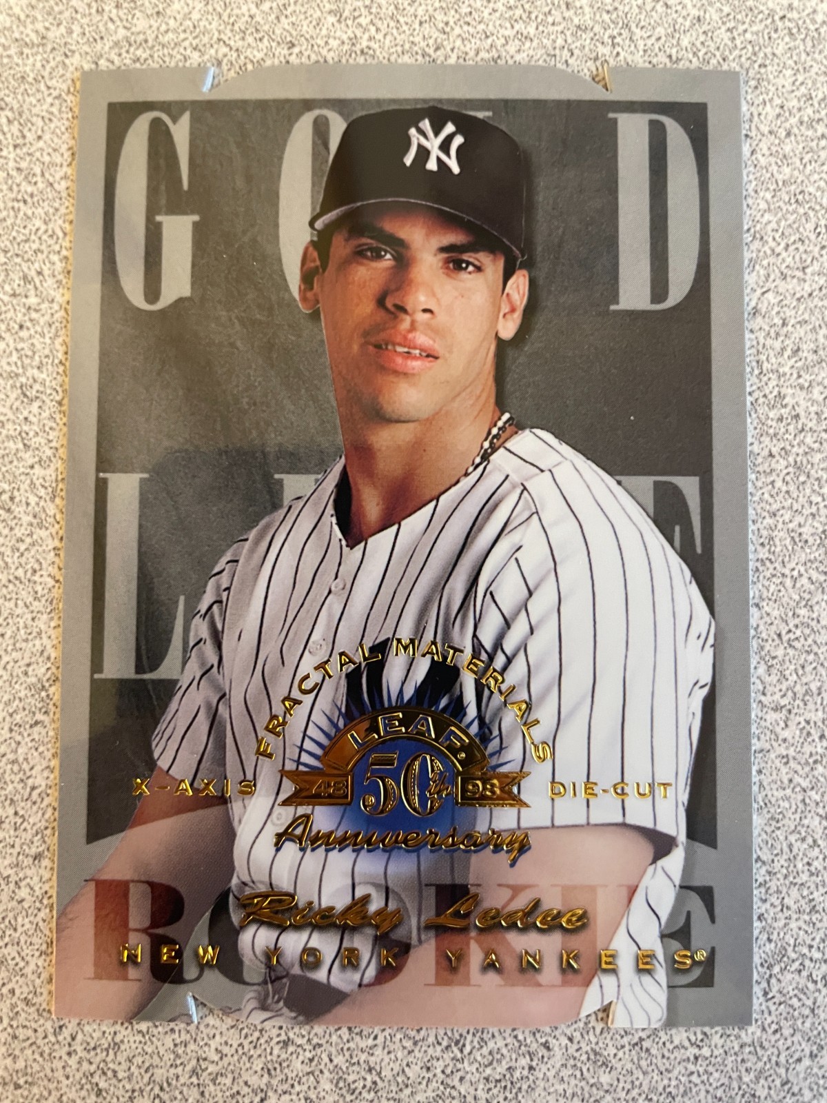 1998 Leaf Fractal Materials Die Cuts #190 Ricky Ledee /200 New York Yankees