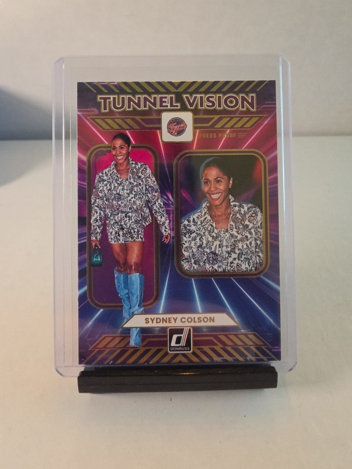 2025 Donruss WNBA Tunnel Vision Press Proof Purple Sydney Colson
