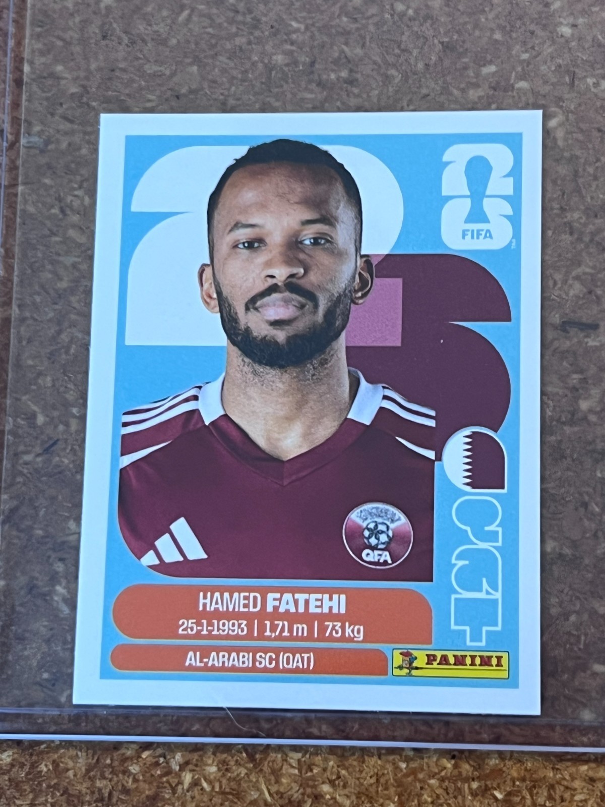 2026 Panini FIFA World Cup Soccer Sticker US Edition # QAT 12 Hamed Fatehi