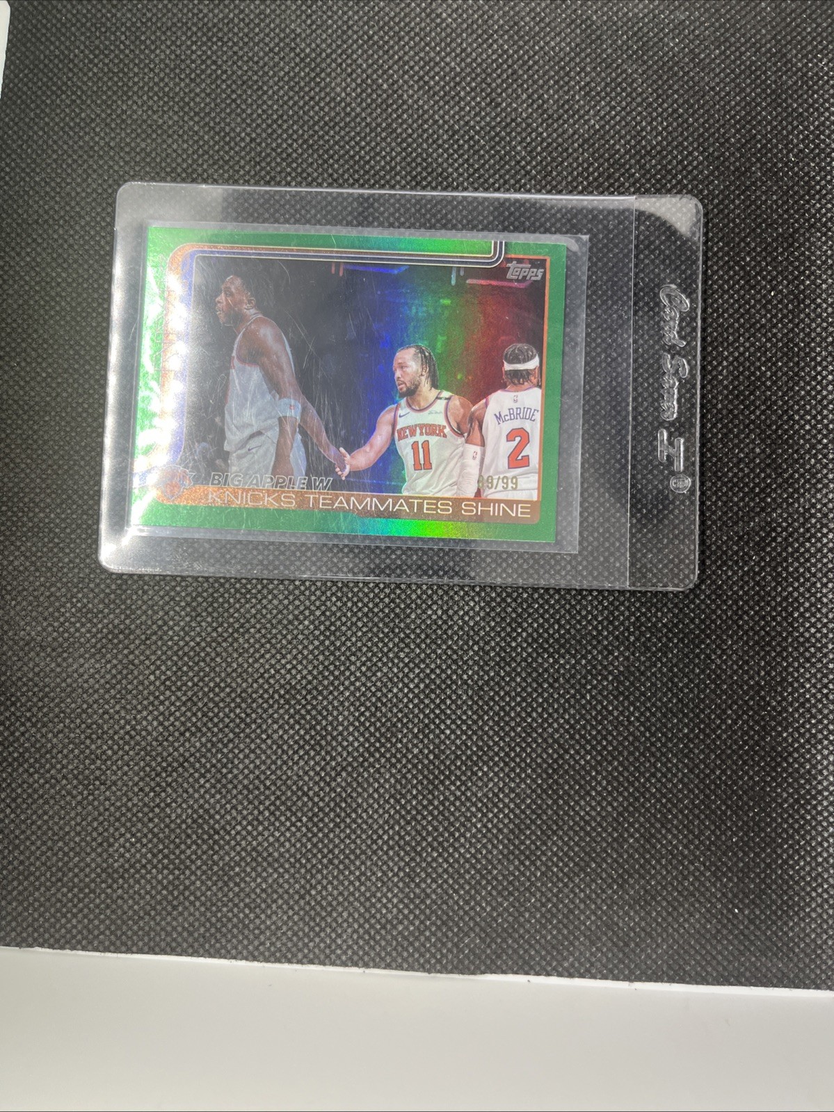 2025 Topps Flagship Big Apple W Knicks Teammates Shine #274 Green /99