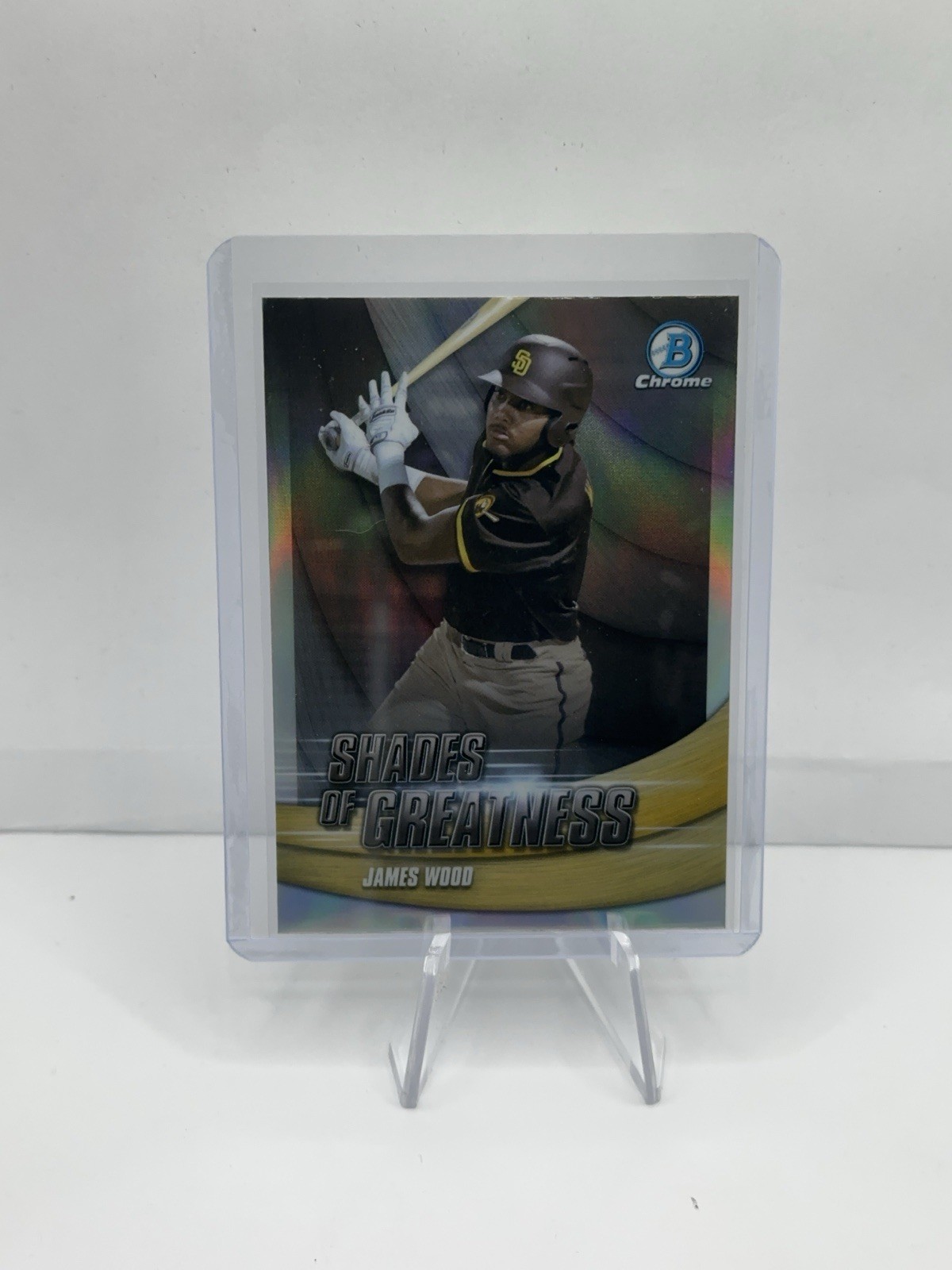 2022 Bowman Chrome – Shades of Greatness #SG-17 James Wood (RC) Rookie