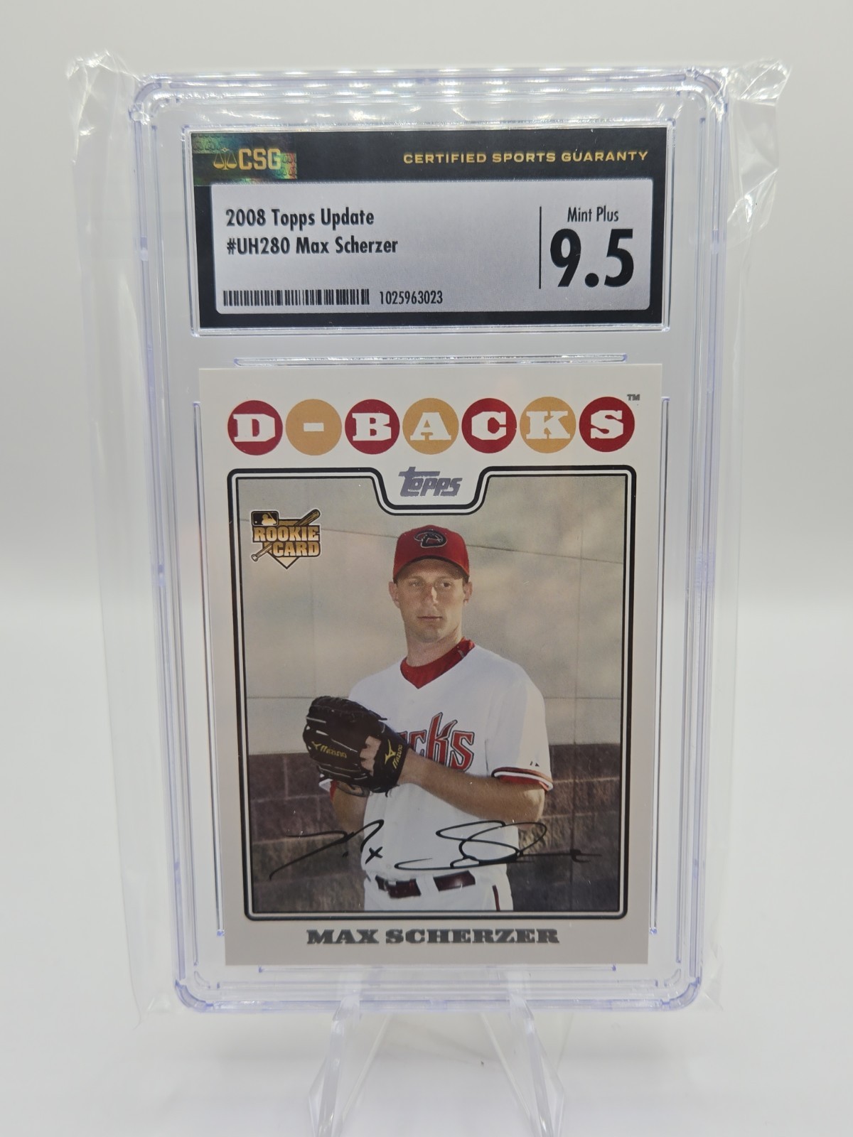 2008 Topps Updates & Highlights Max Scherzer RC #UH280 Diamondbacks CSG 9.5