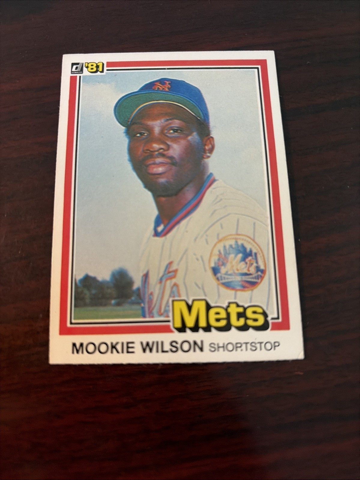 1981 Donruss – Mookie Wilson #575 RC Rookie New York Mets