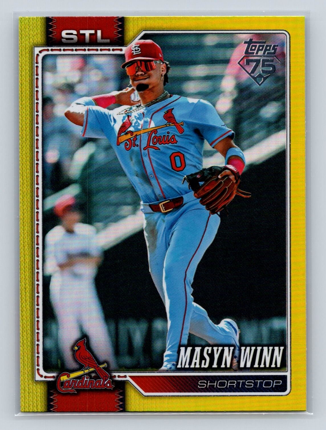 2026 Topps Series 2 Masyn Winn #526 Yellow Rainbow Foil /399