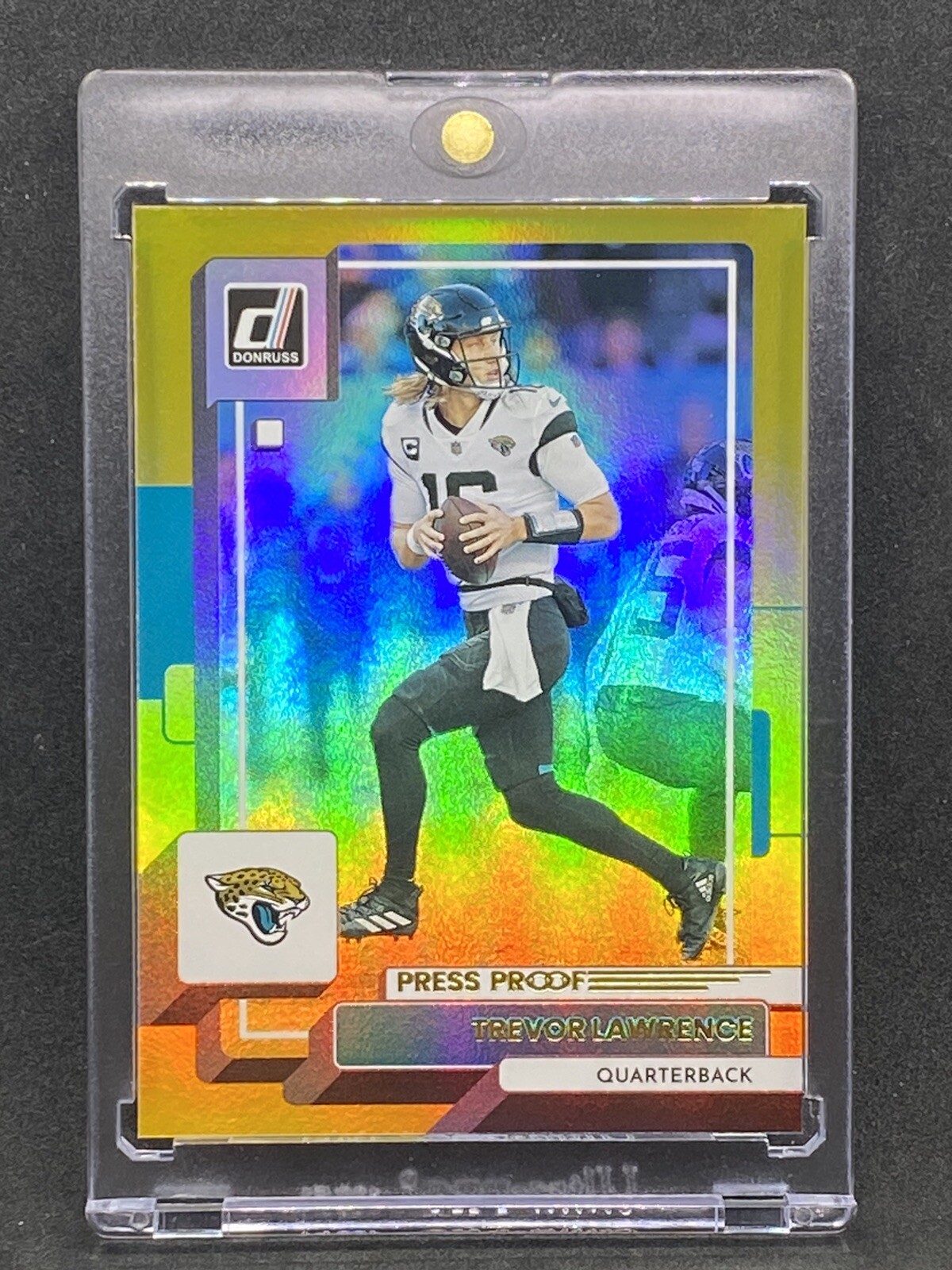 Trevor Lawrence RARE GOLD REFRACTOR INVESTMENT CARD SSP PANINI JAGUARS MVP MINT
