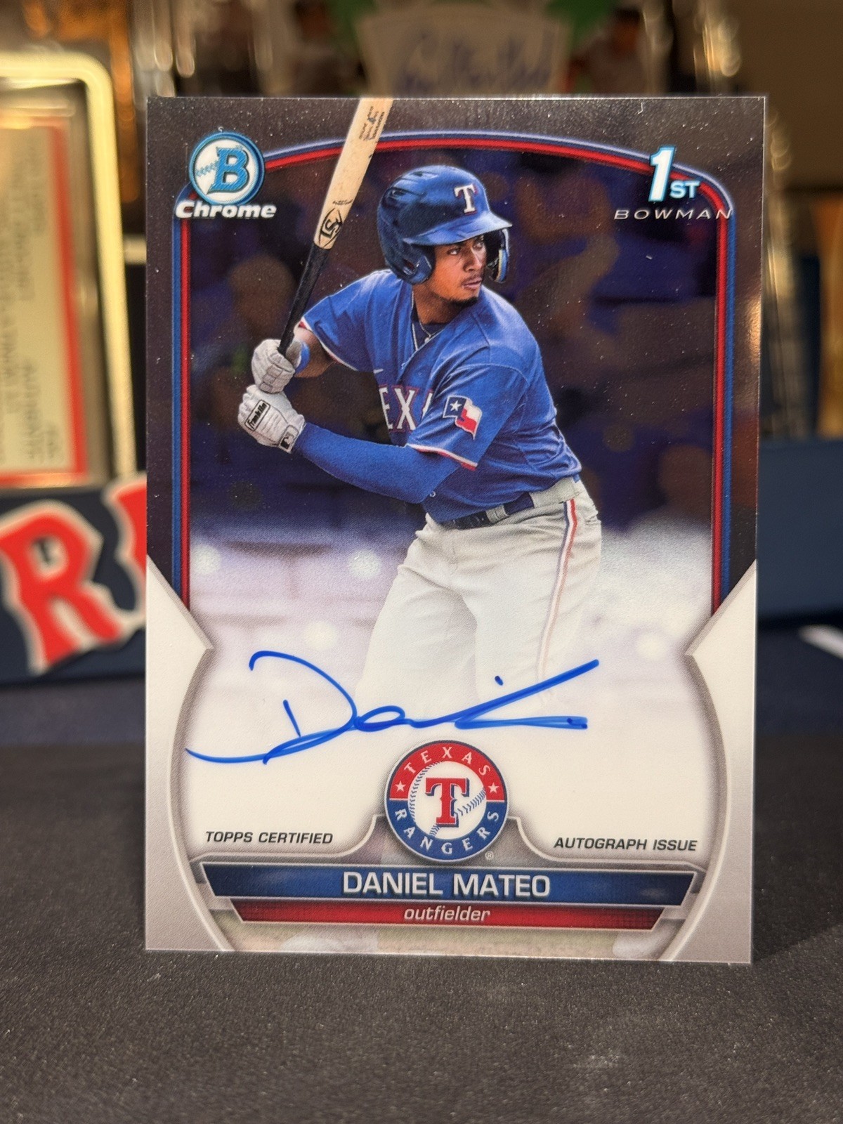 2023 Bowman Chrome 1st Bowman Auto Daniel Mater Texas Rangers CPA-DMO