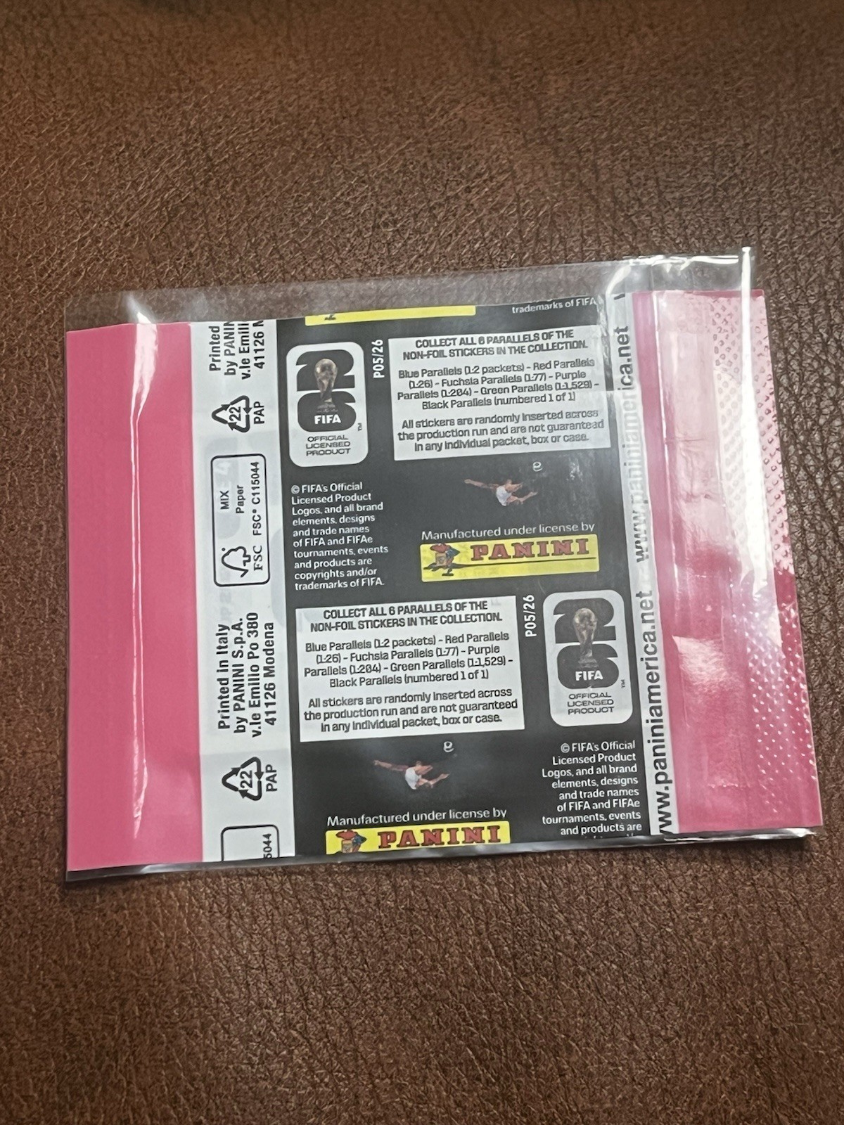 1 Sealed Sticker Pack 2026 Panini FIFA World Cup Fuchsia Costco Exclusive